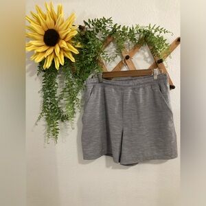 lululemon Light Gray Athletic Shorts Size Large